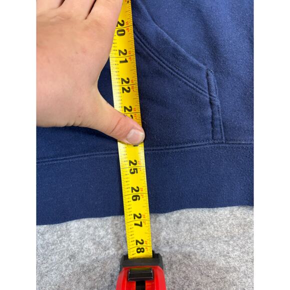 Marmot Sweatshirt Hoodie Mens Medium Blue Graphic Logo Outdoor Streetwear Casual - Picture 5 of 6